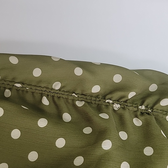 CHRISELLE LIM Olive Cream Cowl Neck Camisole and Side Rouched Split Skirt Set - Picture 8 of 10